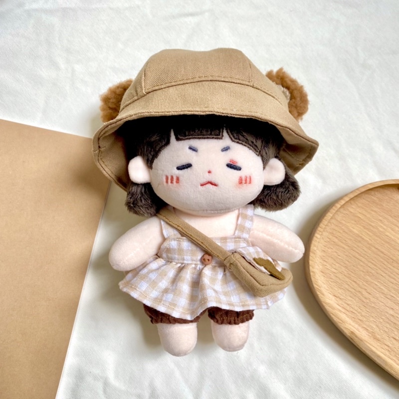 OUTFIT DOLL bộ váy áo summer bear cho doll 15cm và 20cm