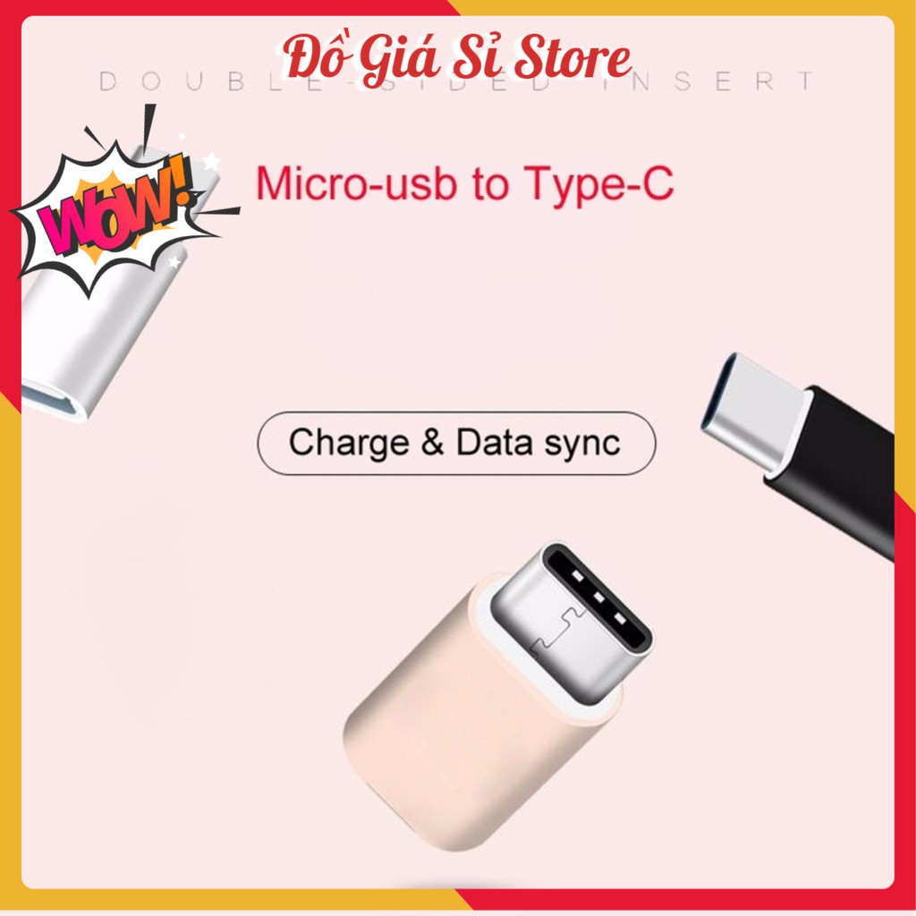 Đầu chuyển Micro USB sang USB Type C