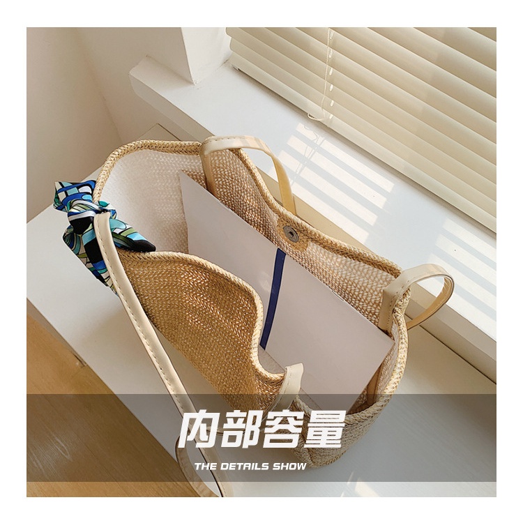 Túi Xách Đeo Vai Mùa Hè 2022 Có Khăn Lụa Thời Trang Cho Nữ