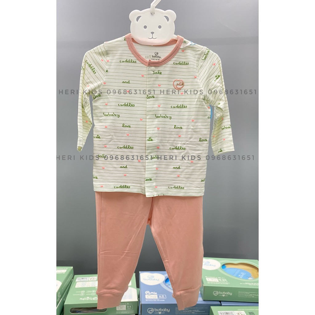 Bubaby - Bộ cài giữa dài tay Bambus Cuddles 0m - 9m