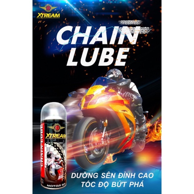 Dưỡng sên bôi trơn sên cao cấp 450ml Xtream X2 Chain Lube