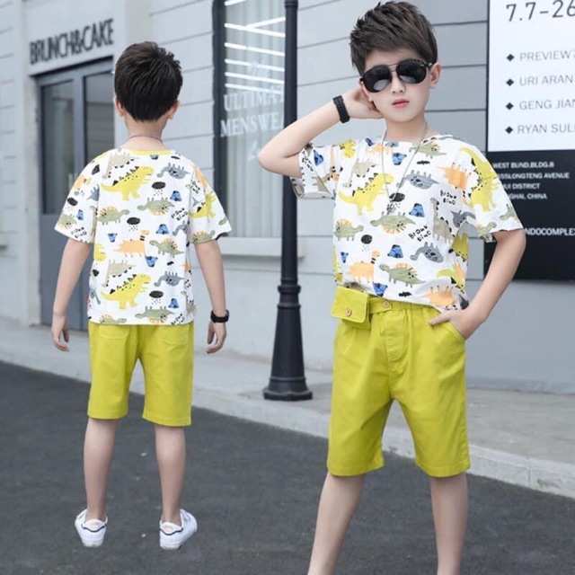 Combo bộ bé trai hàng QC