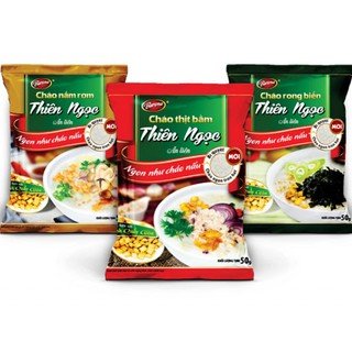 Combo 1 Thùng (50 Gói) Cháo Ăn Liền Thiên Ngọc- Barona - 3 Hương Vị Thịt Bằm + Rong Biển + Nấm Rơm