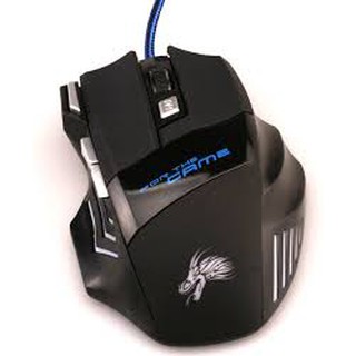 Chuột chơi game có dây Dragon X3 7 nút bấm dây dù siêu bền