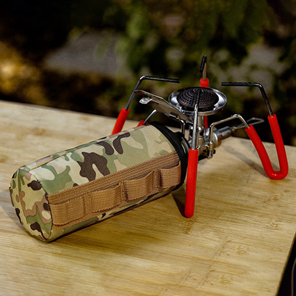 Vỏ Bọc Bình Gas Mini Siêu Nhẹ In Họa Tiết Rằn Ri Tiện Dụng Mang Theo Du Lịch Dã Ngoại