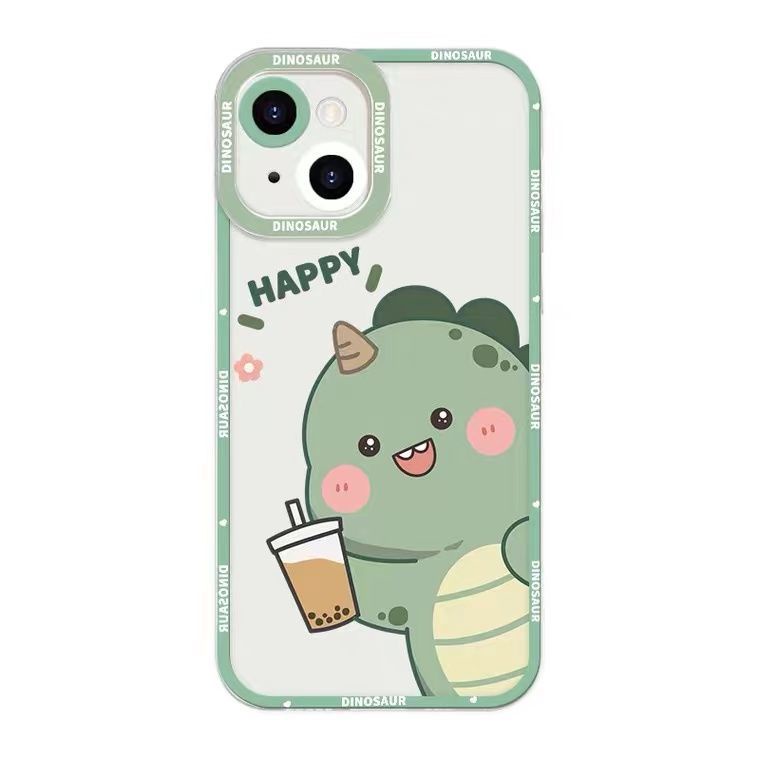Ốp Điện Thoại TPU Silicon Mềm Hình Khủng Long Dễ Thương Cho Iphone 13 12 Mini 11 Pro X XR XS Max SE 2020 6 6S 7 8 Plus