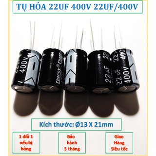 Tụ hóa 22uf/400v , tụ điện 22uf/400v, tụ phân cực 22uf/400v