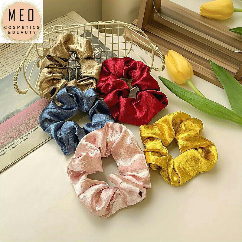 [Free Ship] Cột tóc Vải Scrunchies - dây buộc tóc vải Vintage { Korean HOT trend 2020}