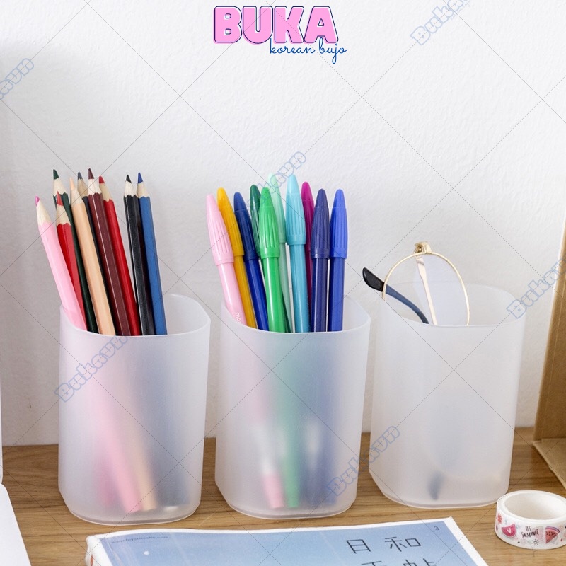 Ống bút đa năng, ống cắm bút BW Buka decor bàn học dụng cụ văn phòng phẩm