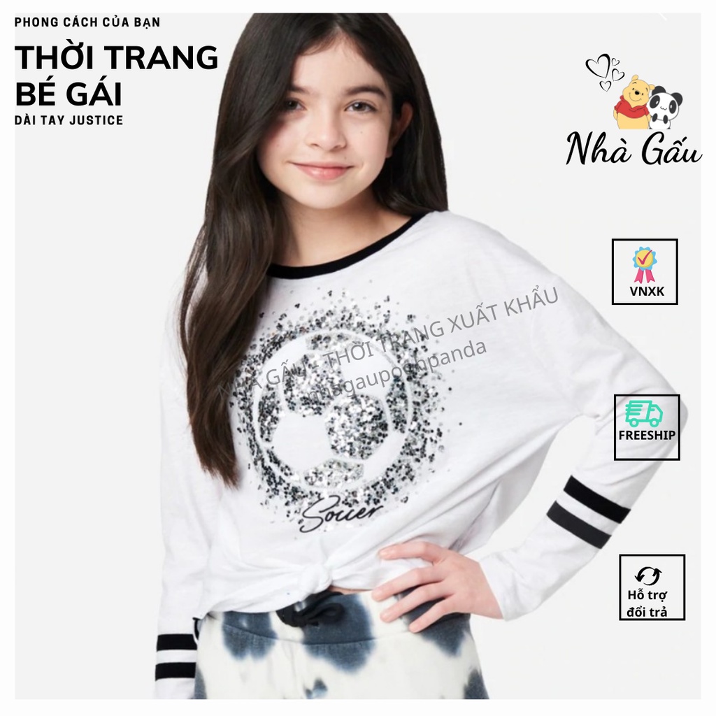 sét 4 áo bé gái tay dài dễ thương