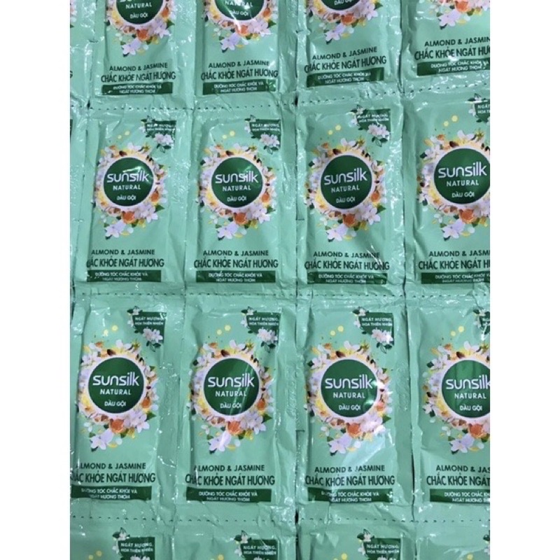 Dầu gội đầu Sunsilk & Clear dây 12 gói mát lạnh bạc hà gội sạch gàu