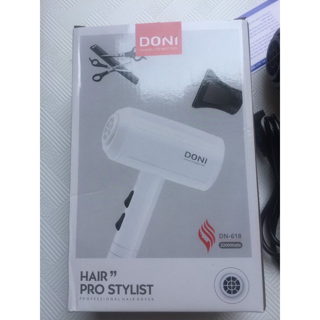 Máy sấy tóc DONI Model DN-618 2 chiều 2200W salon