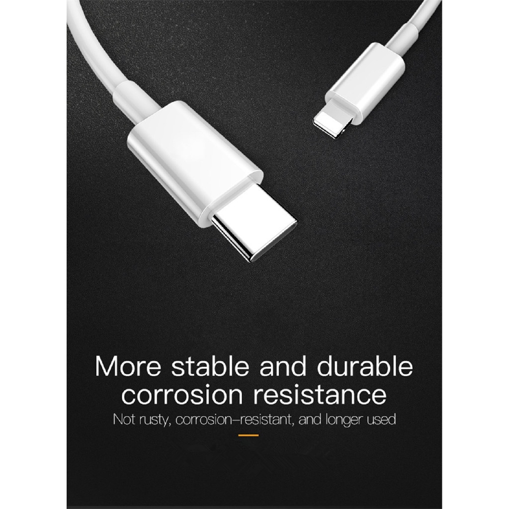 Cáp Sạc Nhanh USB C PD Sang Type C 3A Cho Điện Thoại