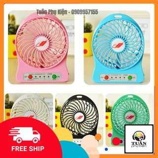 Quạt 3 tốc độ pin sạc hàng loại 1