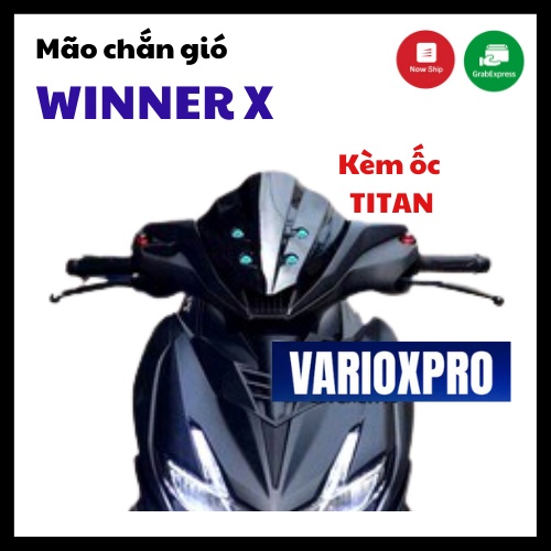 Mão chắn gió cho WINNER X chính hãng kèm ốc TITAN
