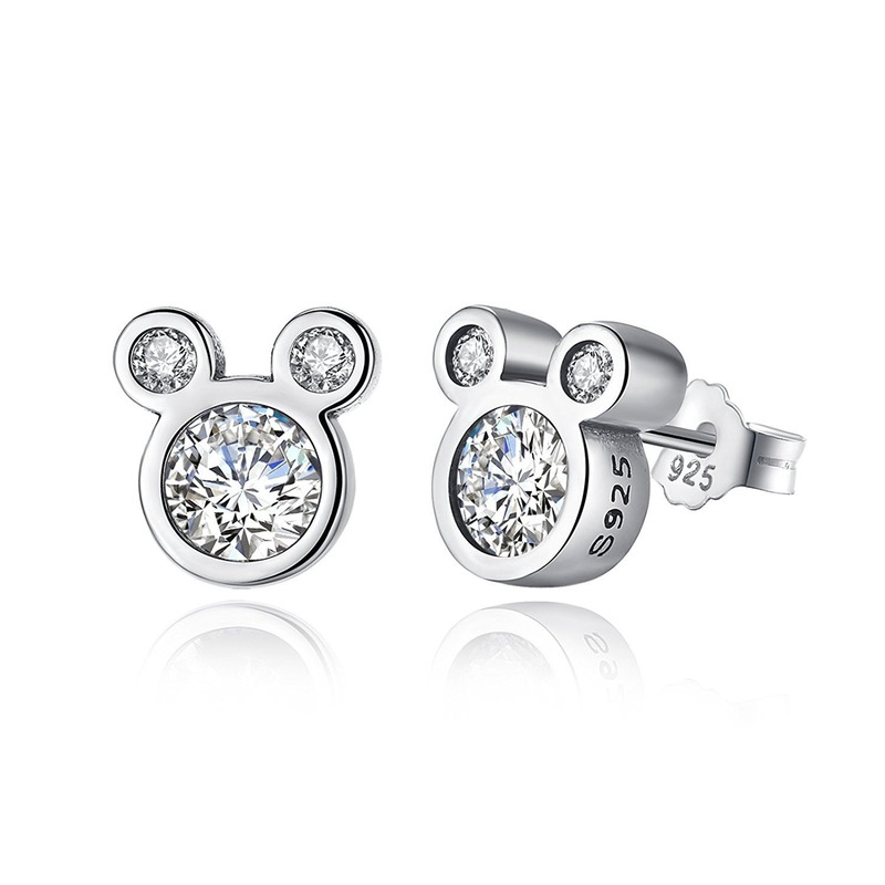 Nữ Dát Đá Zircon Bông Tai