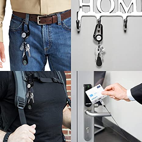 Móc Gắn Dây Đeo Thẻ ID Có Thể Thu Gọn Tiện Dụng