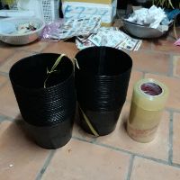 Chậu nhựa đen C9.. 50 cái