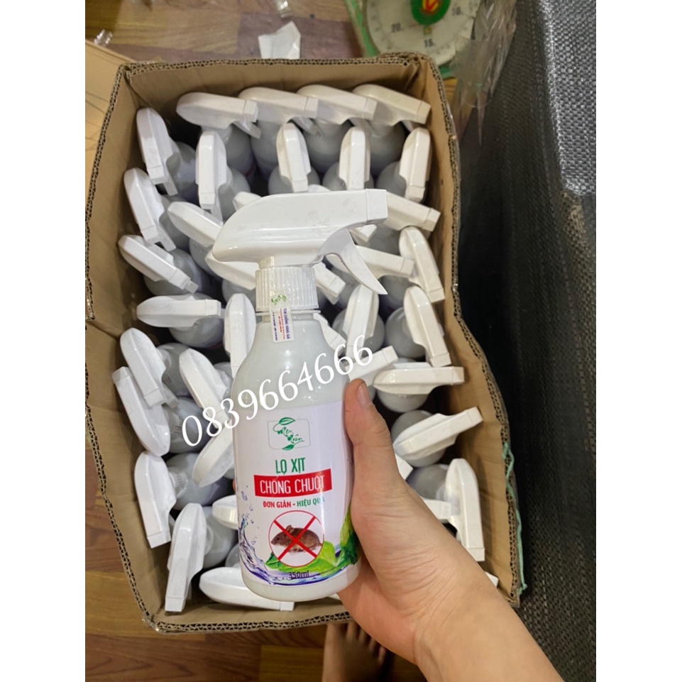 Xịt Đuổi Chuột, Gián, Côn Trùng Mộc Niên 350ml - Chiết Xuất Thảo Mộc Tự Nhiên Không Độc Hại Hiệu Quả Chỉ Sau 1 Lần Xịt