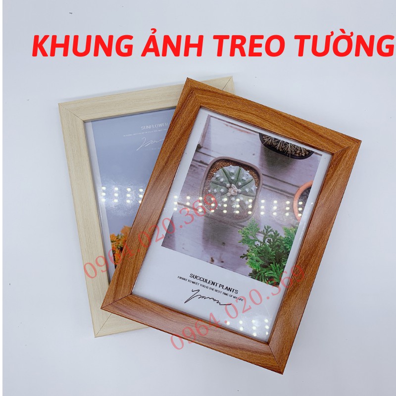 Khung Ảnh Treo Tường 13x18 (Mặt Kính) - Khung Hình Treo Tường Giá Rẻ