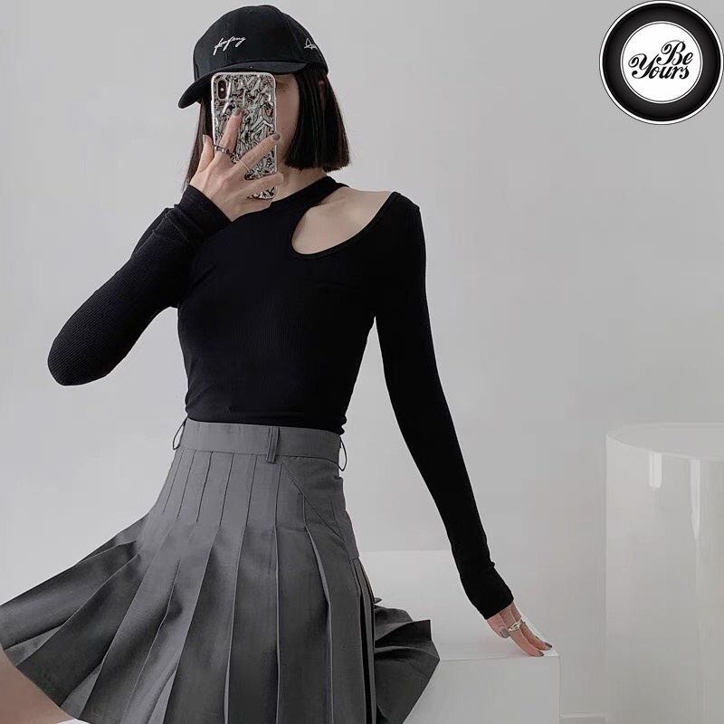 Áo Kiểu Hàn Quốc Khoét Vai Bigsize Dưới 80Kg Quyến Rũ Ôm Body Croptop Chất Thun Co Giản “KHOÉT TD”