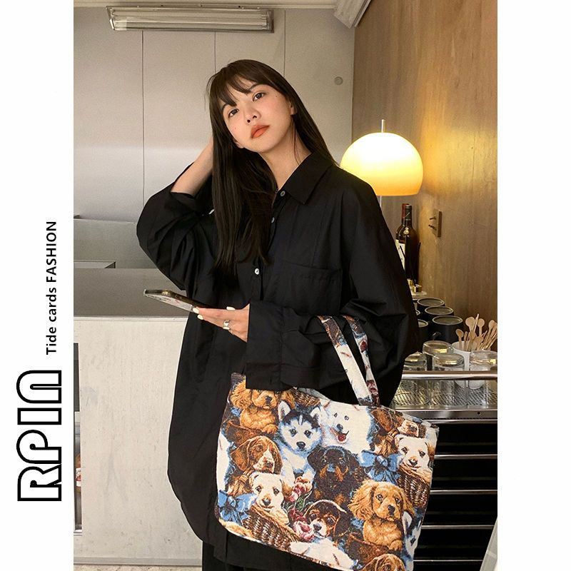 Áo Sơ Mi Tay Dài Dáng Rộng Plus Size 300kg Phong Cách Hàn Quốc Thời Trang Mùa Thu Cho Nữ