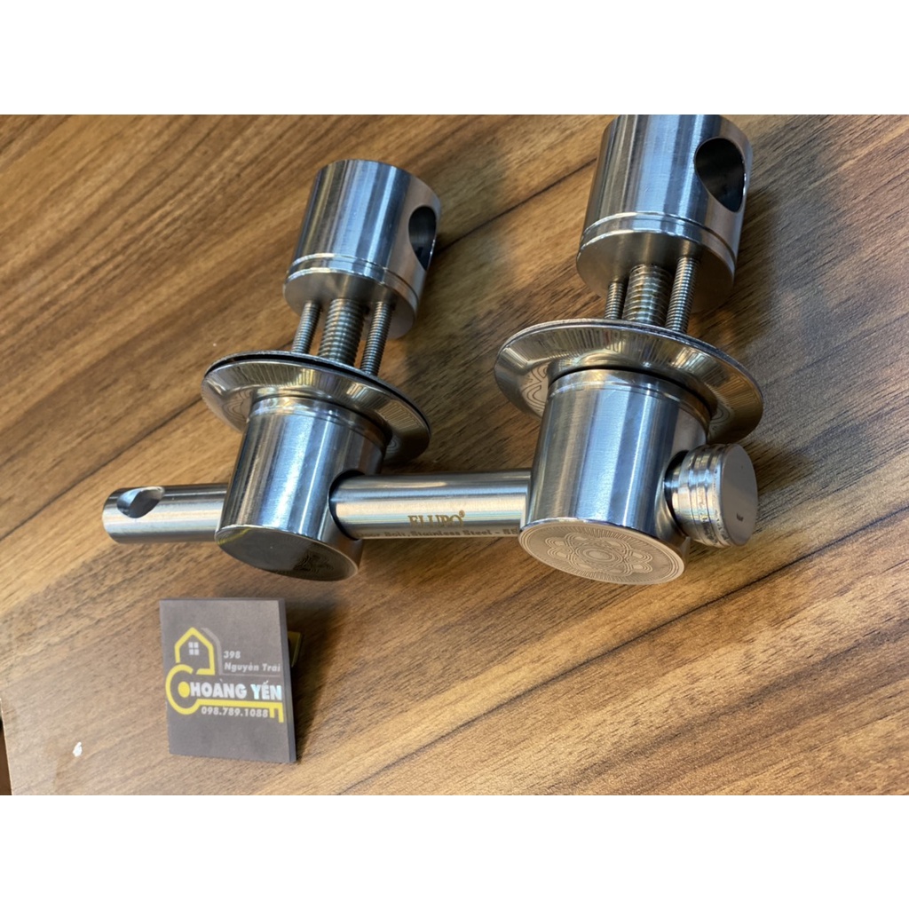 Bộ khóa trùy inox, khóa trùy inox, then chùy đôi chính hãng EL phi 40 - inox 304 chống gỉ sét