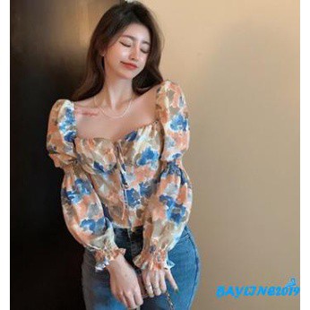 Áo Lửng Tay Dài Cổ Vuông Thời Trang Quyến Rũ Cho Nữ | BigBuy360 - bigbuy360.vn
