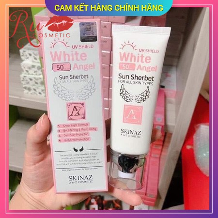 [Chính Hãng] Mẫu mới 2020 - Kem chống nắng cao cấp White Angel Skinaz