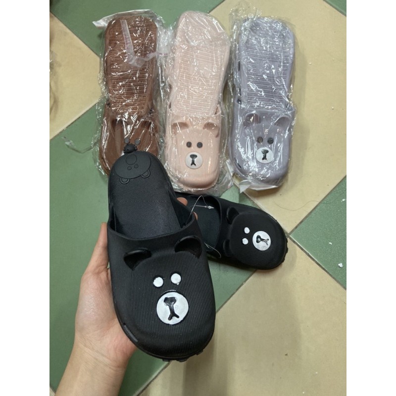 Dép sục gấu thỏ bít đầu nữ size 26-40