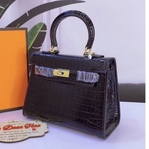 Túi kelly tang đồng size 22 chất siêu đẹp tặng kèm khăn (ko tặng kèm gấu)