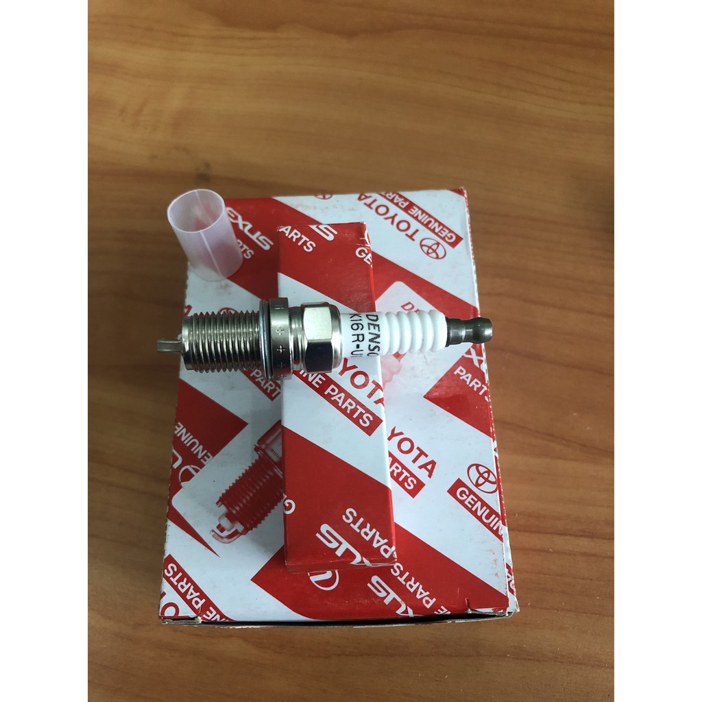 Bộ 4 Bugi Toyota Vios Camry Yaris AlTis 2002-2016 ren 14 ngắn kim 90919-01210 ]