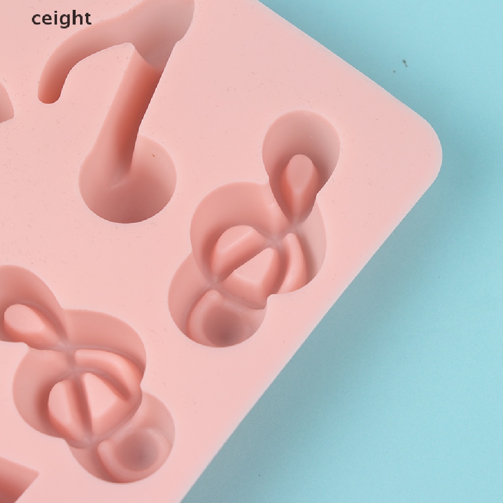 Khuôn Silicone Làm Bánh Hình Nốt Nhạc DIY
