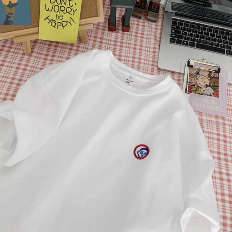 Áo thun basic form rộng SDFHAW34 Sunnizshopx, áo in chữ phong cách đơn giản