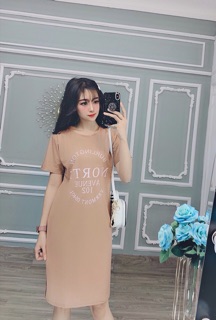 Đầm suông dáng dài xẻ tà NORTH
