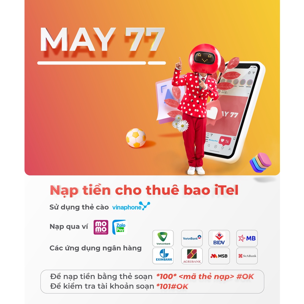 Sim 087 iTelecom 90Gb/tháng 1.000 Phút nội mạng Itel Vinaphone Giá 127K