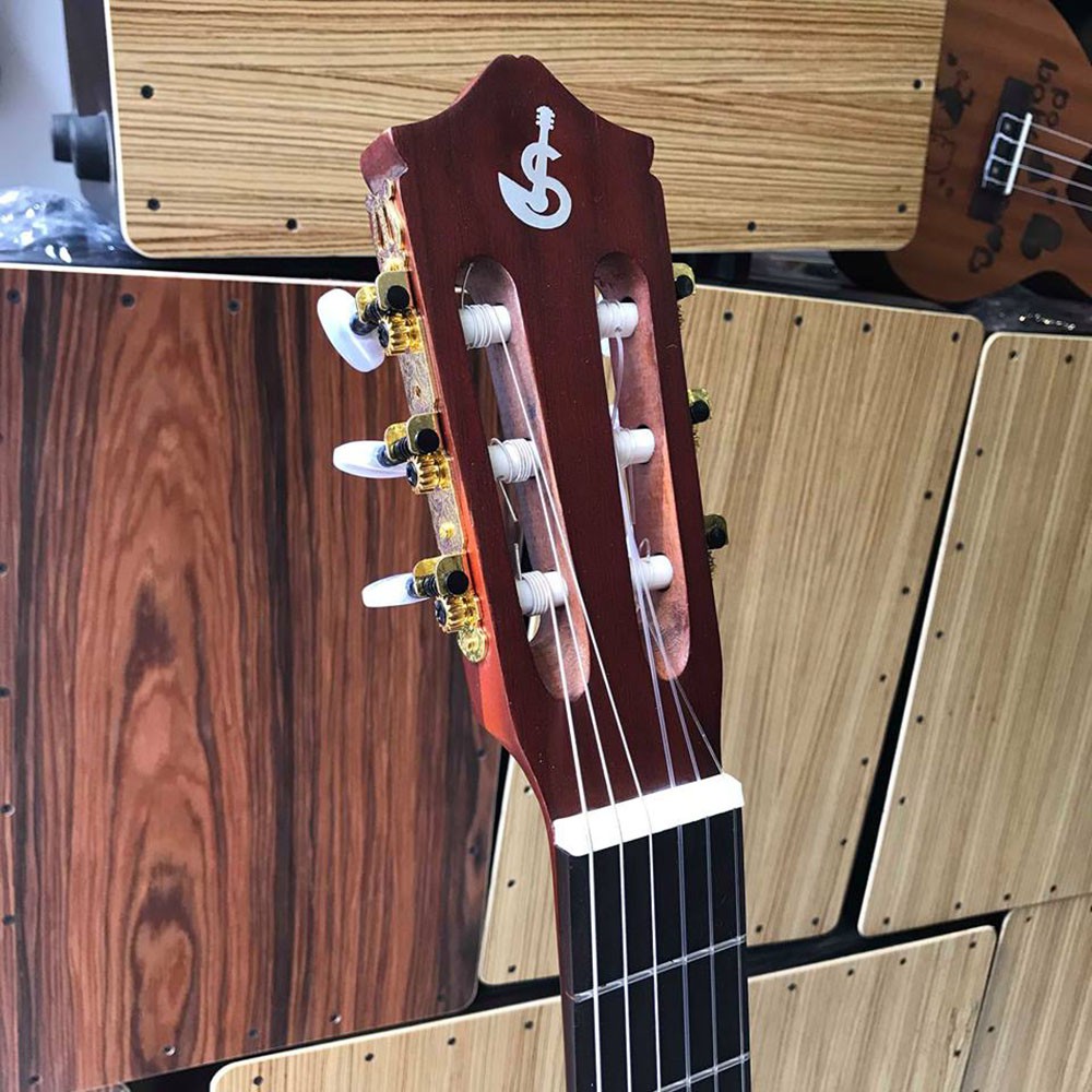 Đàn guitar classic Svc2 - Đàn gỗ thịt nguyên tấm có ty chống cong - Tặng phụ kiện và bảo hành 1 năm