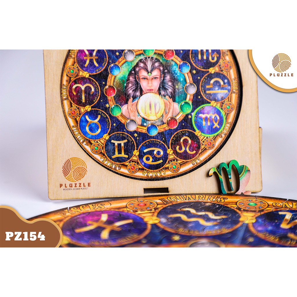 PLUZZLE Bộ xếp hình gỗ đồ chơi puzzle ghép hình 12 Cung Hoàng Đạo - Cung Xử Nữ – PZ154