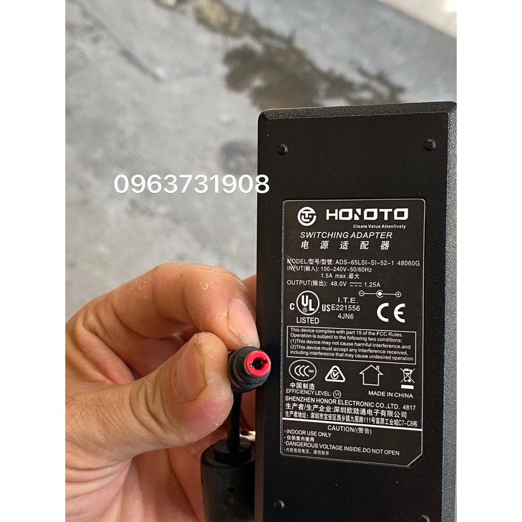 Bộ nguồn 48V 1.25A chính hãng dùng cho Switch Poe , Wifi