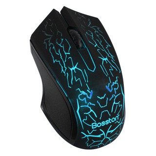 Chuột chuyên Game Bosston D608, chuột game Led 7 màu tự chuyển bảo hành 12 tháng