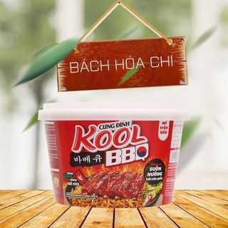Thùng 12 tô Mì trộn Cung Đình Kool vị sườn nướng tô 105g