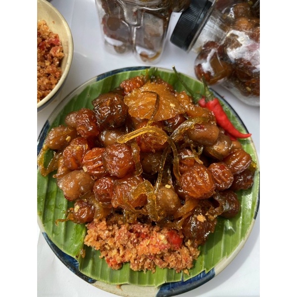 mức sơ ri kèm muối tôm 500gam