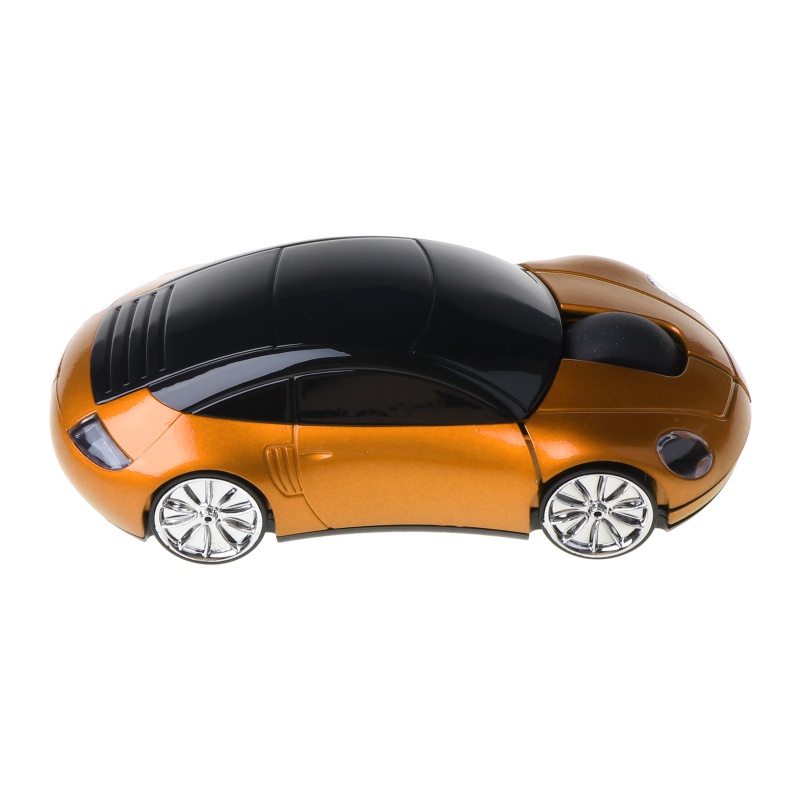 Chuột không dây 2.4G 1600DPI Hình Xe Hơi Có Đèn LED Chất Lượng Cao