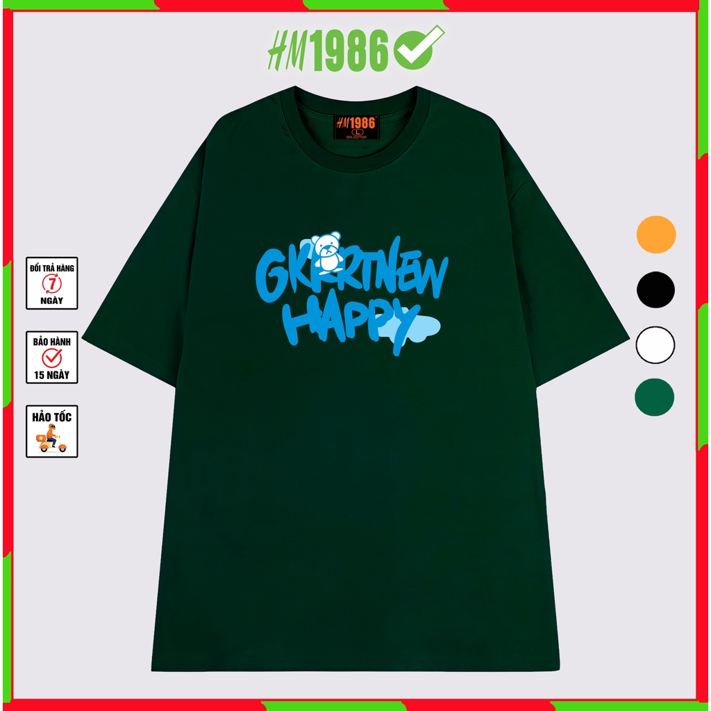 Áo Thun Tay Lỡ Oversize Nam Form Rộng HM1986 Áo Form Rộng Unisex Cổ Tròn StreetWear Giá Rẻ Hàn Quốc 3191