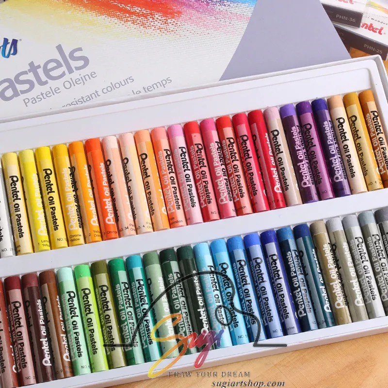 Sáp Dầu Pentel Oil Pastel 12/1625/36/50 Màu