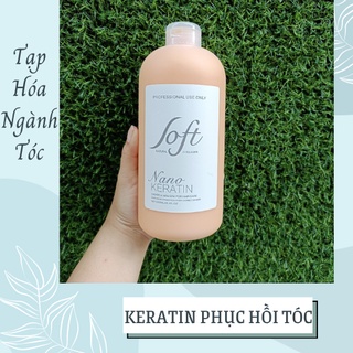   CHÍNH HÃNG  Keratin nano tươi phục hồi tóc hư nát SOFT Natural Collagen 1000ml không cay mùi thơm  USA  