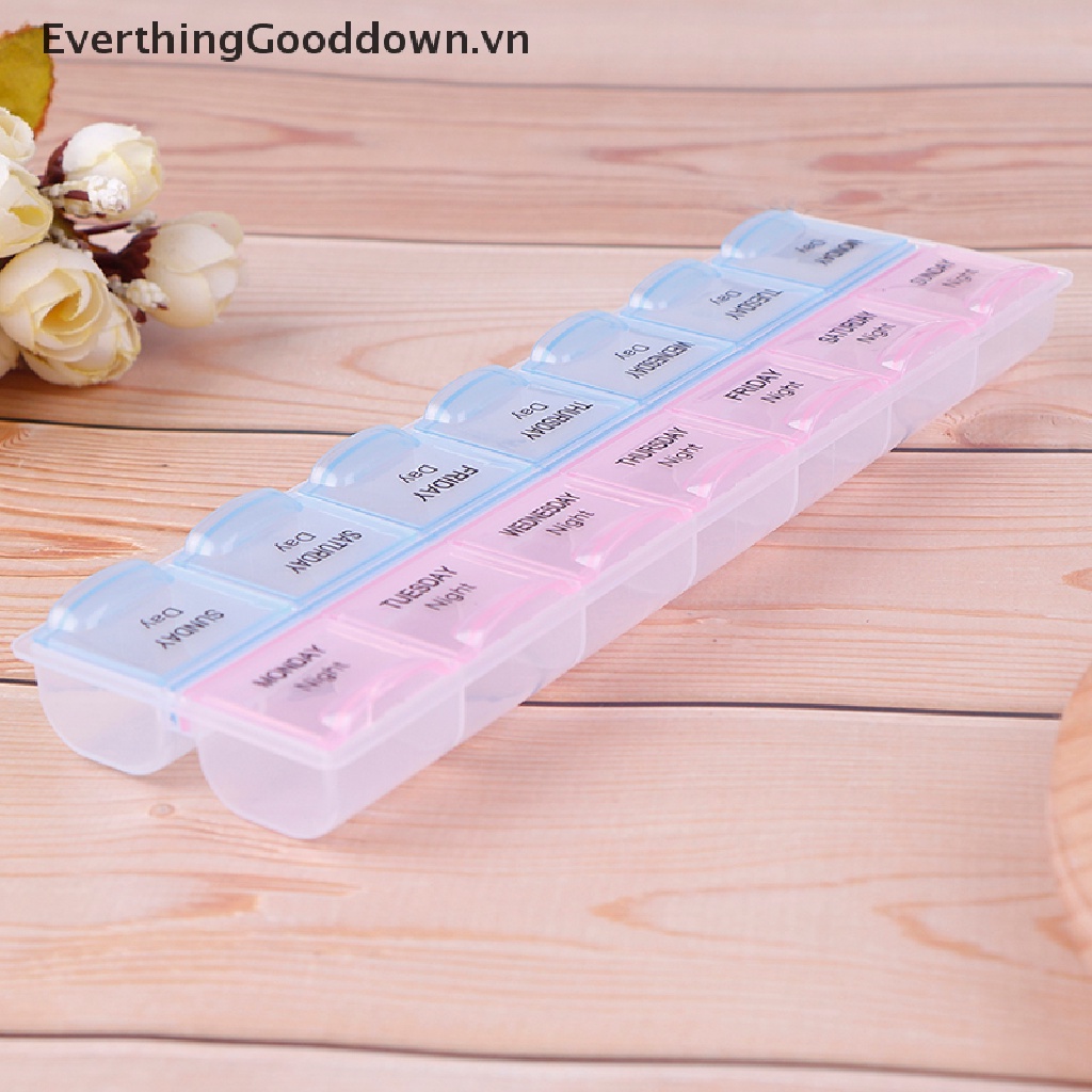 Everthingooddown Hộp Đựng Thuốc 1-7 Ngày Ốp