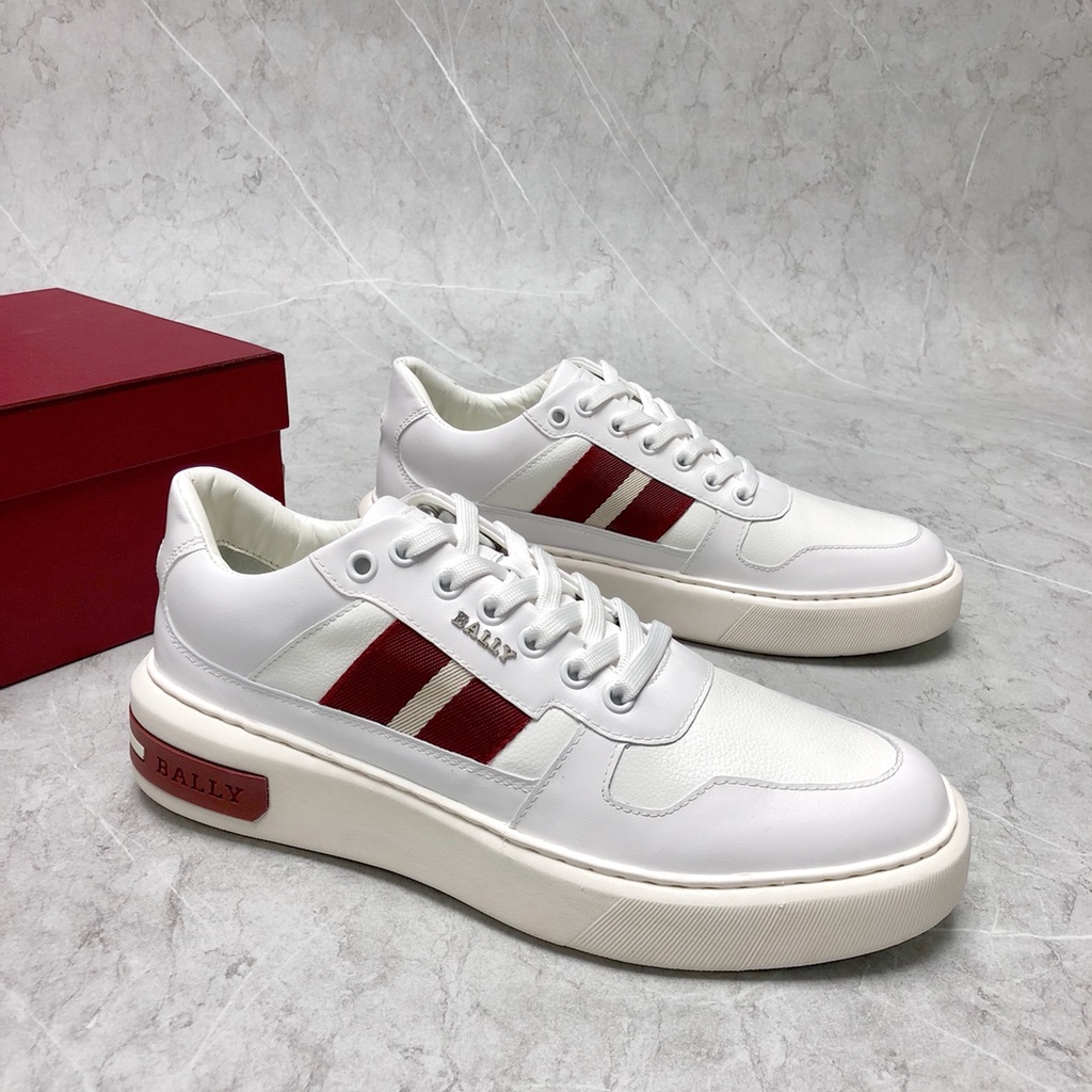 Giày sneaker nam da thật thời trang cao cấp Bally phong cách trẻ trung, năng động