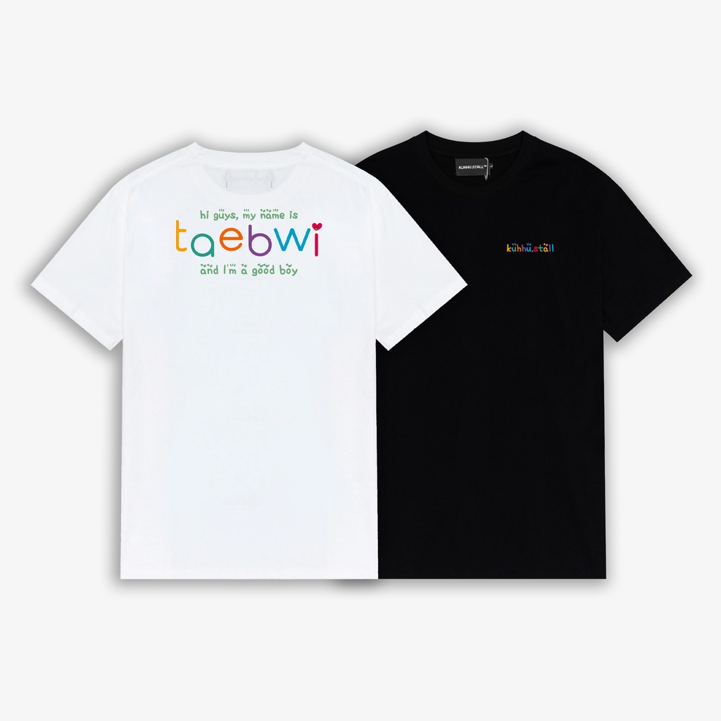 TAEBWI TEE - Áo thun unisex oversize 2 màu đen/trắng