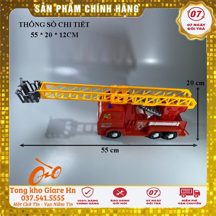 Xe đồ chơi, Xe cưu hộ đồ chơi cho bé, Kích thước lớn - chắc chắn - chạy cót - Hàng Việt Nam